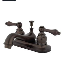 Kingston Brass KS7105BX 4 in. Centerset Bathroom Faucet, Oil Rubbed Bronze