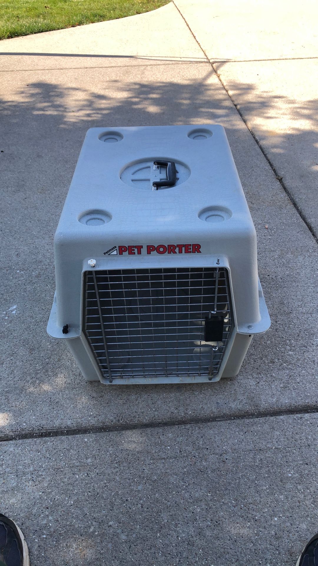 Pet Carrier (petmate). 27” L X 20” W X 19” H