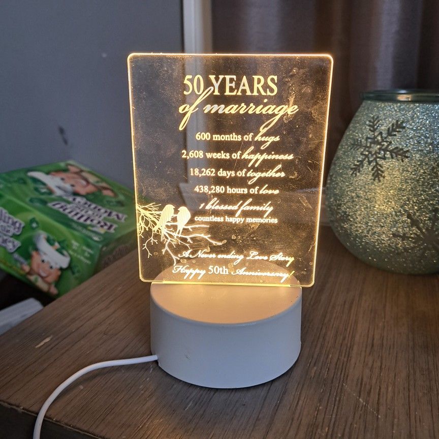 50 Years Of Marriage Light