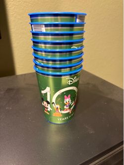 Disney 100th Anniversary Plastic Cups Stack (Set of 8)