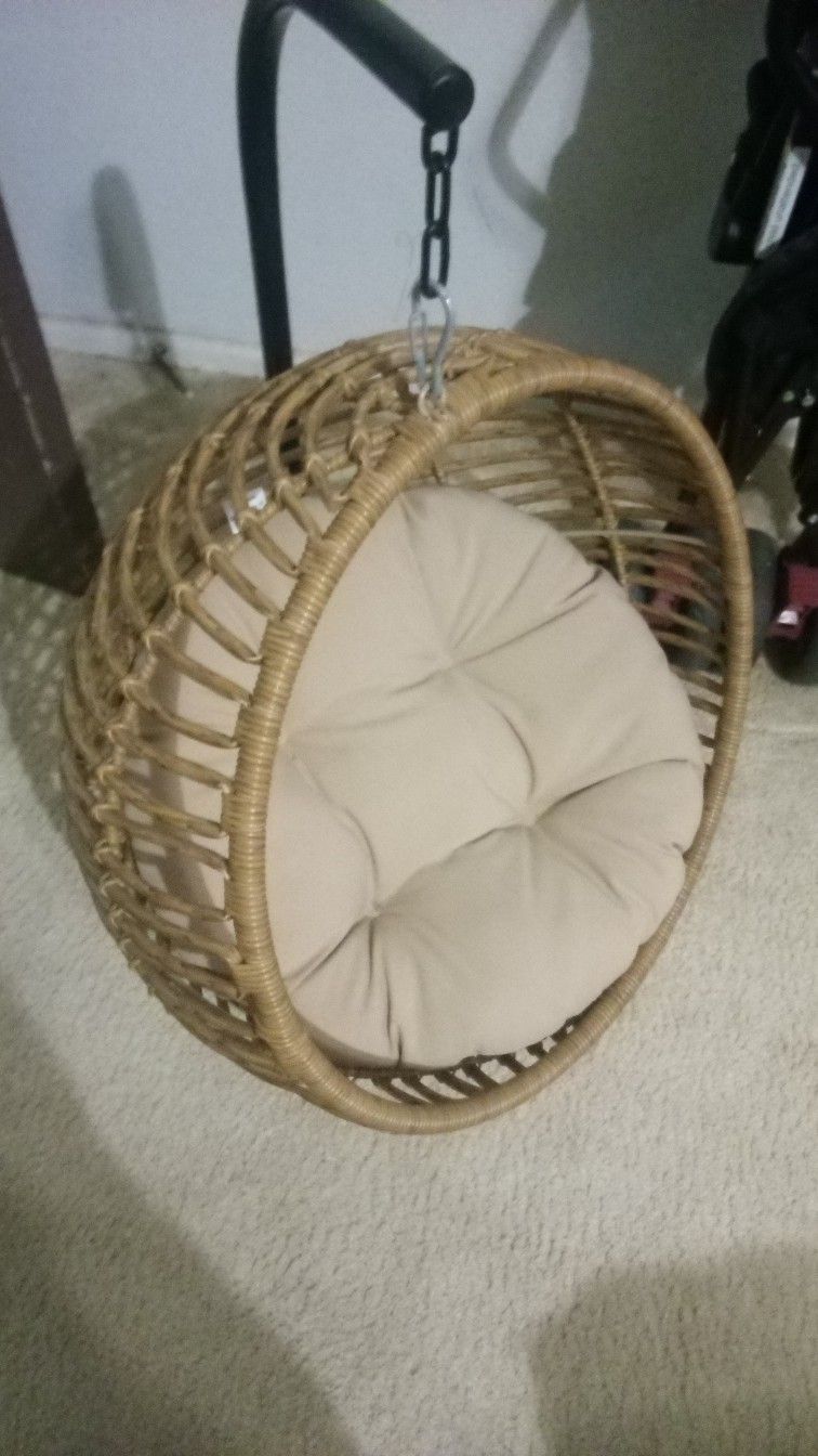 Hanging Wicker Cat /Dog Swing/ Bed