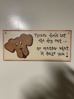 Dog Sign