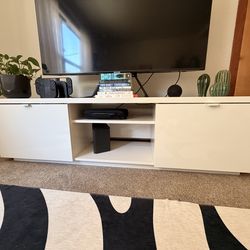 White TV stand
