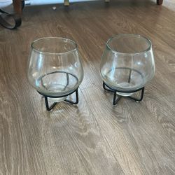 Matching candle holders