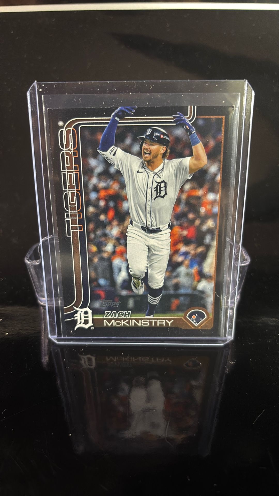 Zach McKinstry Topps Series 2 2025 Black Border Parallel SP /74 Detroit Tigers