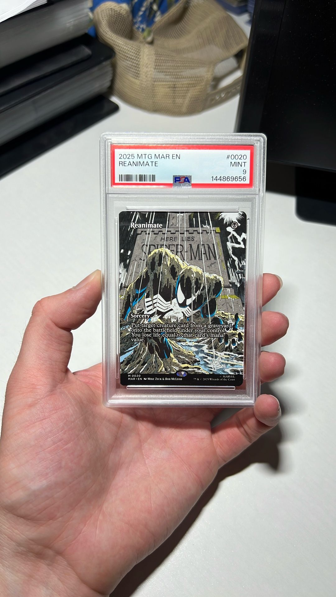 MTG Spider-Man Trading Card PSA 9 Non Foil