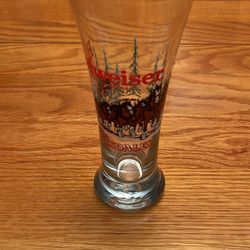 Budweiser Tall Pilsner Beer Glass