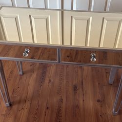 Desk - Mirrored Desk With Drawers
