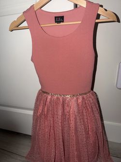 Vestido rosa vieja de niña talla 12