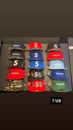 Supreme New Era Fitted Hats Size 7 1/8 Lot