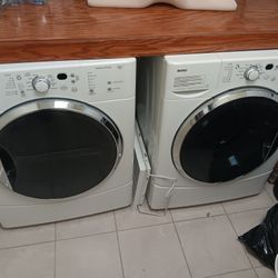 AppliancesFront Load  Washer And Dryer, Stainless Dishwasher,  And 5 Eye Electric Range