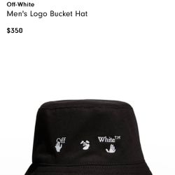 Off-White™️ Men’s Logo “Drowning Man” Bucket Hat