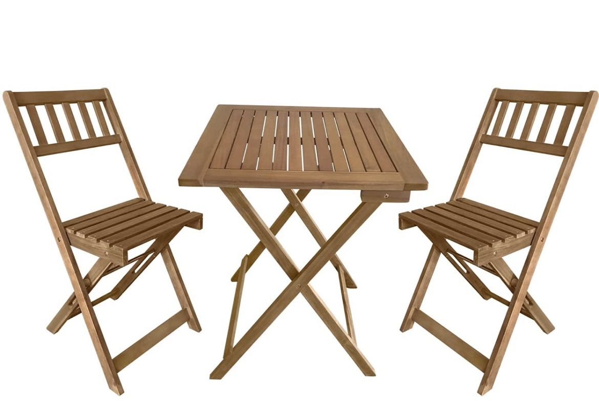 Outdoor Wood Table Set