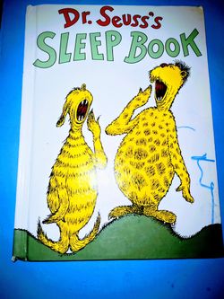 Dr. . Seuss's Book Sleep Book children book Vintage 1962