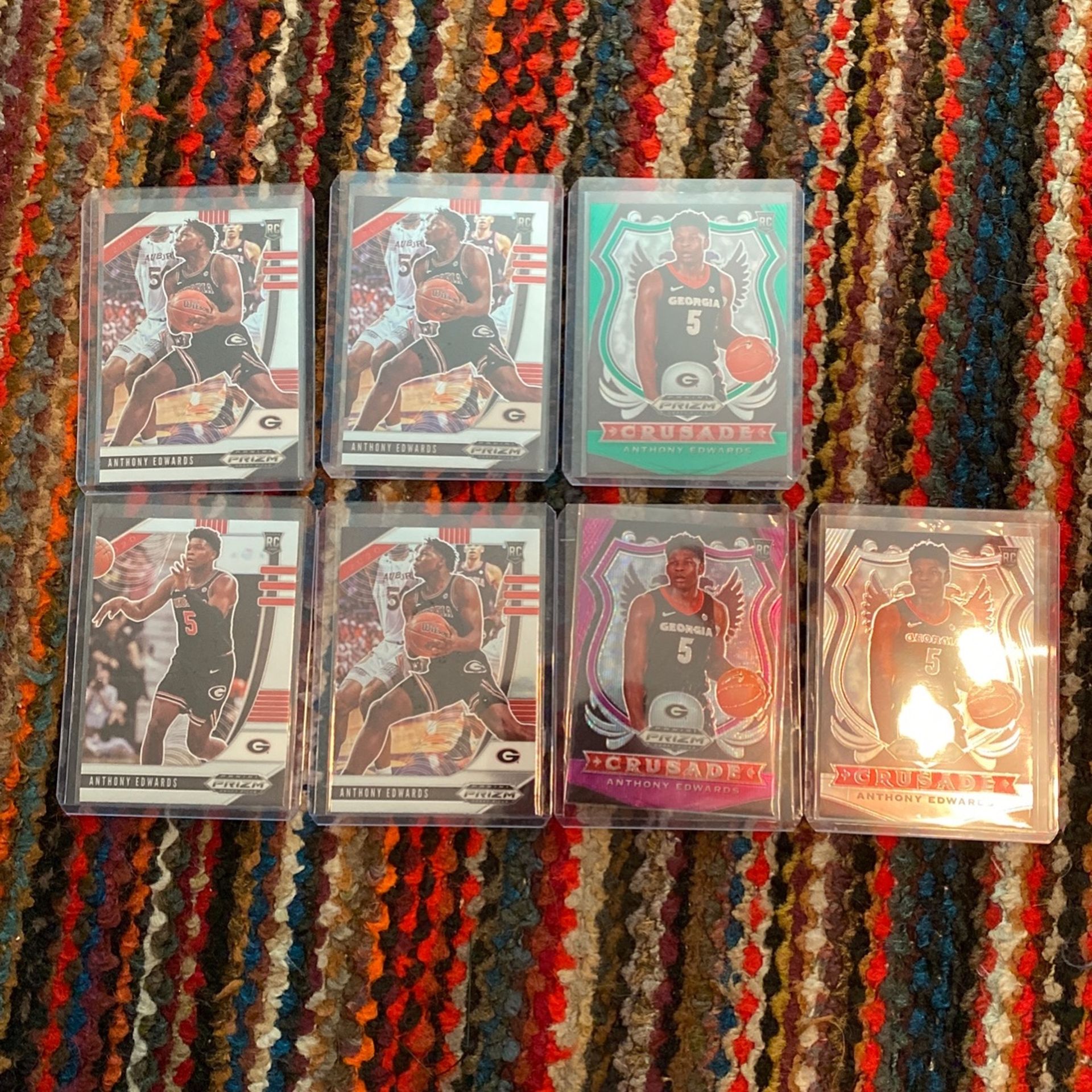 Anthony Edwards Rookie Lot Of 7
