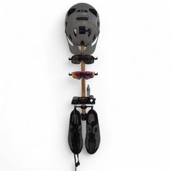 Hook Multi Sports for cyclists Road, MTB, Gravel or Tri  Material oak wood a 3D Printed PLA eco-friendly