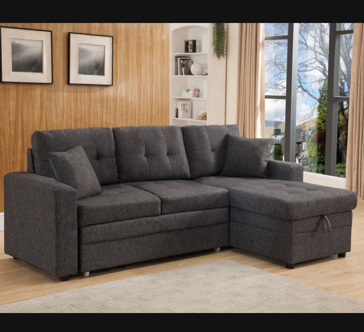 New! Comfy Sofa Bed Sleeper !! With Storage !!