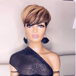 Halle Berry Human Hair Wig 