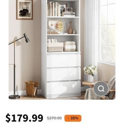 Garvee Bookshelf With Drawers