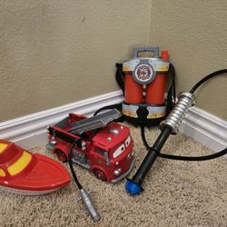 Paw Patrol Fire Truck, boat  Water Toys