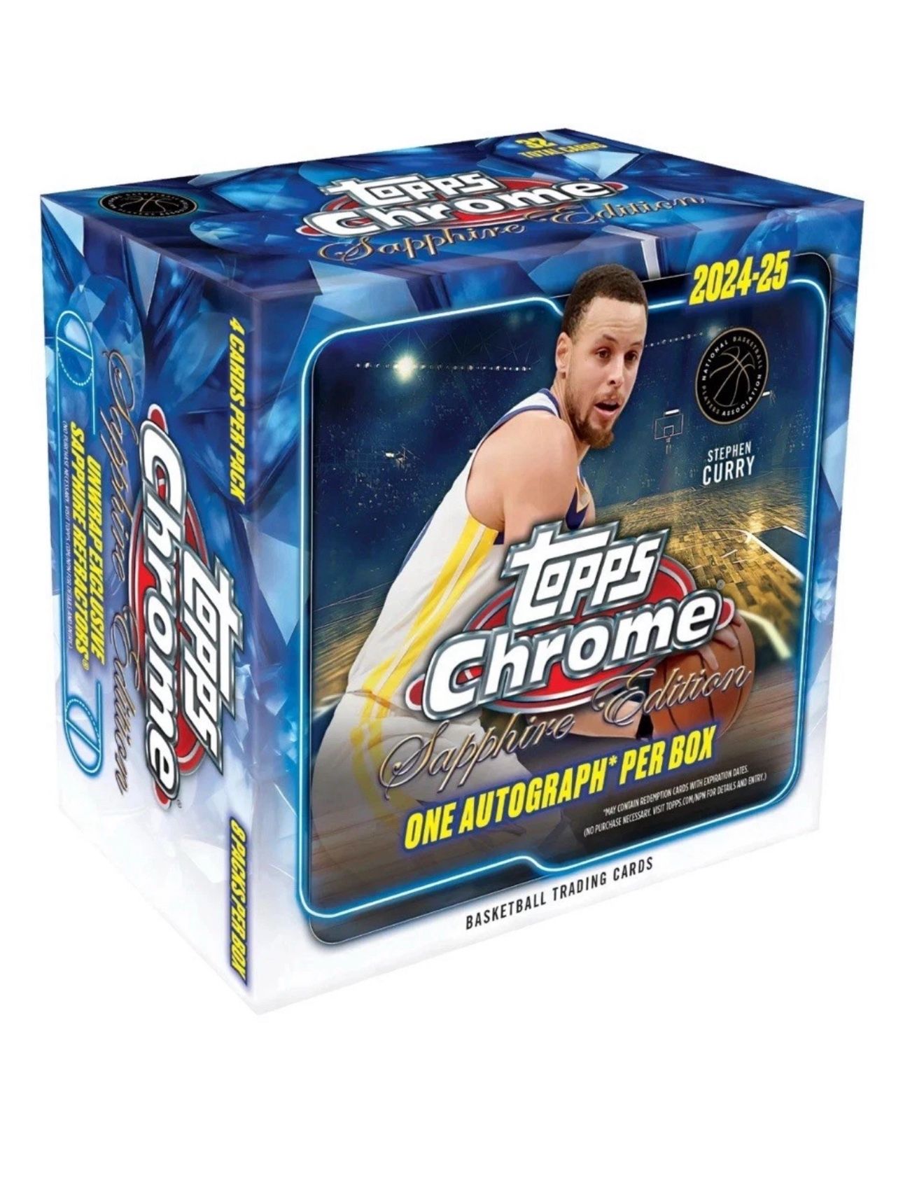 2024-25 TOPPS CHROME BASKETBALL SAPPHIRE EDITION FACTORY SEALED HOBBY BOX