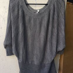 Women Gray Blouse Size L