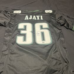 Ajayi singed authenticated Philadelphia Eagles jersey size xl