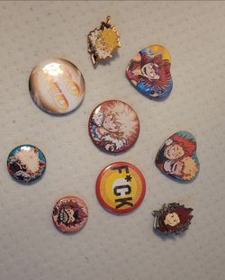 Kirishima & Bakugou Pins — My Hero Academia