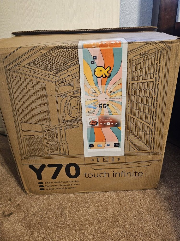 Brand New HYTE Y70 Touch Infinite PC Case - Snow White