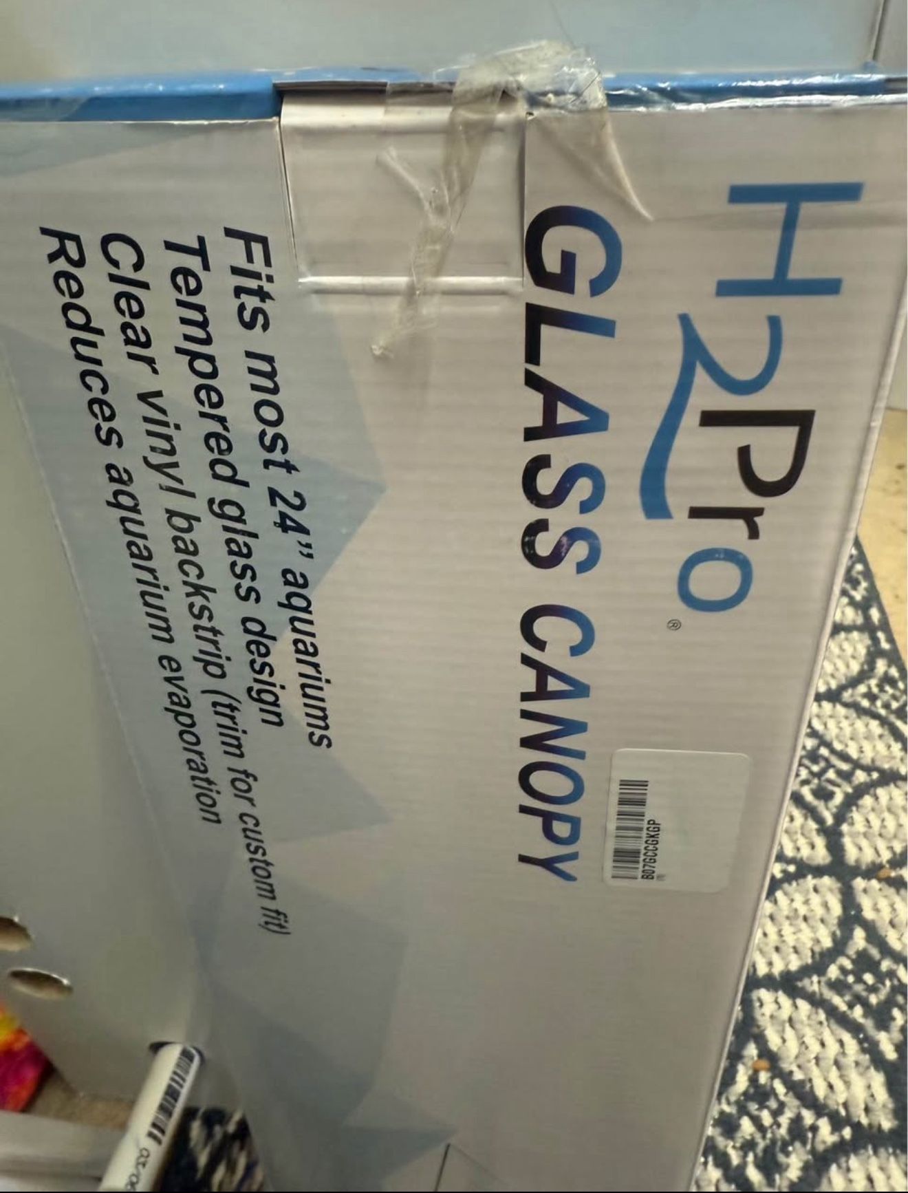 2 Glass Canopy Aquarium Tops