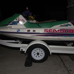 2 Sea-Doo XP Jet Skis + Double Trailer – Both Run Great