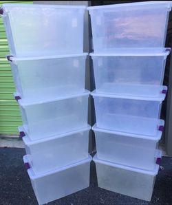 Sterilite clearview 66qt latch plastic container