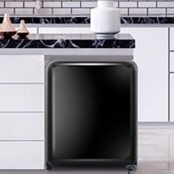 1.7 Cu. Ft Mini Fridge with Freezer, Low Noise, 48L compact refrigerator, Mini Fridge for Bedroom, Office, Dorm, RV, (BLACK)