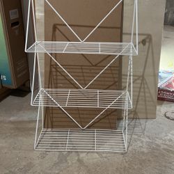 White Bathroom Shelve 