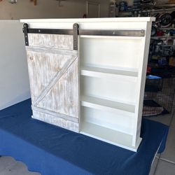 New Sliding Barn Door Bathroom Cabinet