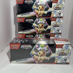 Pokémon Prismatic Evolutions Booster Surprise Box and Booster Bundle Sams Club.