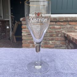 German Glass Beer Goblet