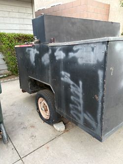 All metal simgle axle trailer