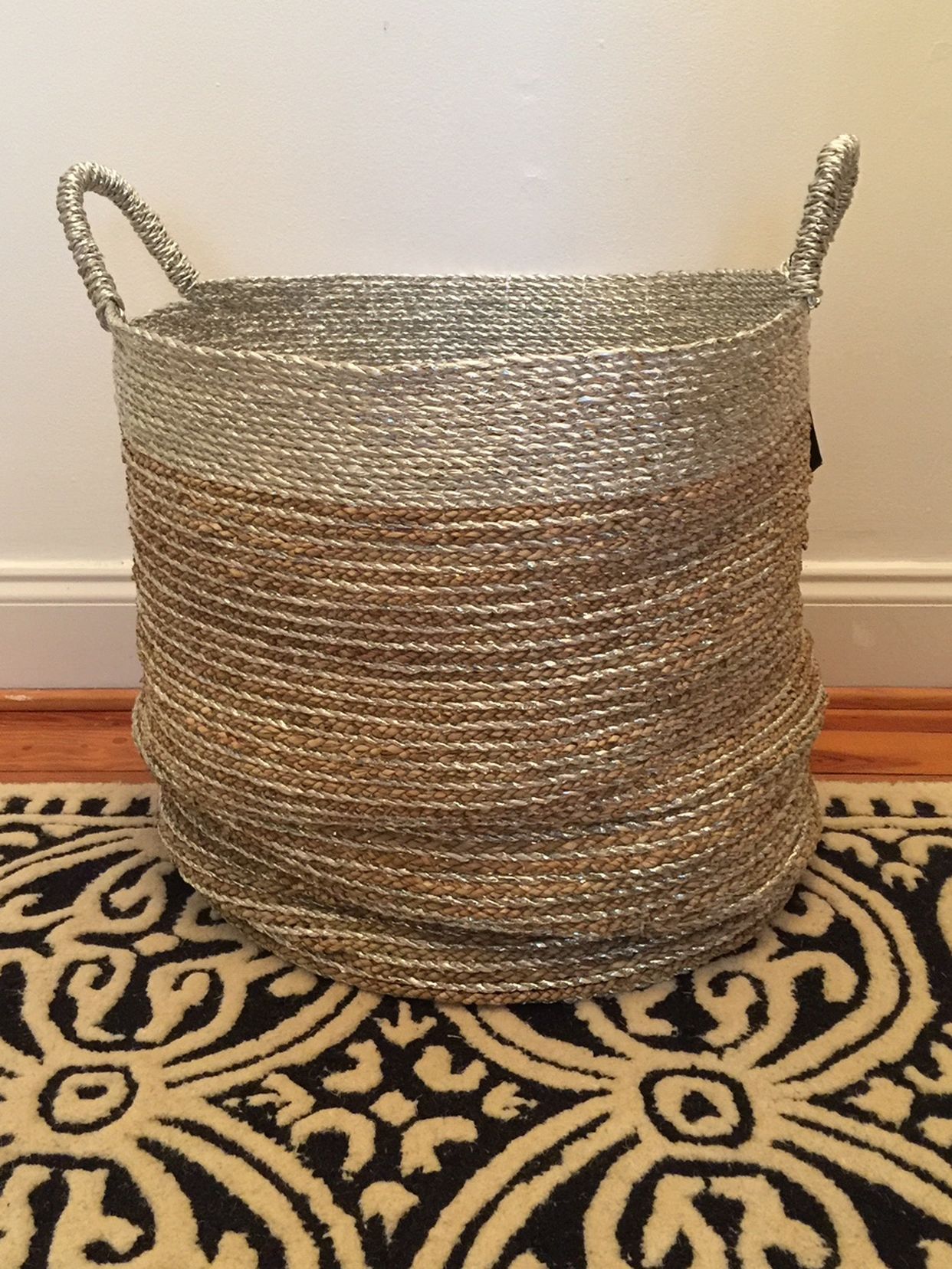 Nicole Miller Wicker Basket