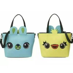 LOUNGEFLY DISNEY TOY STORY 4 BUNNY AND CHICK TWO SIDED TOTE BAG PURSE