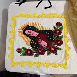 Servilleta Tejida Bordada A Mano