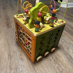 Wooden Activity Cube