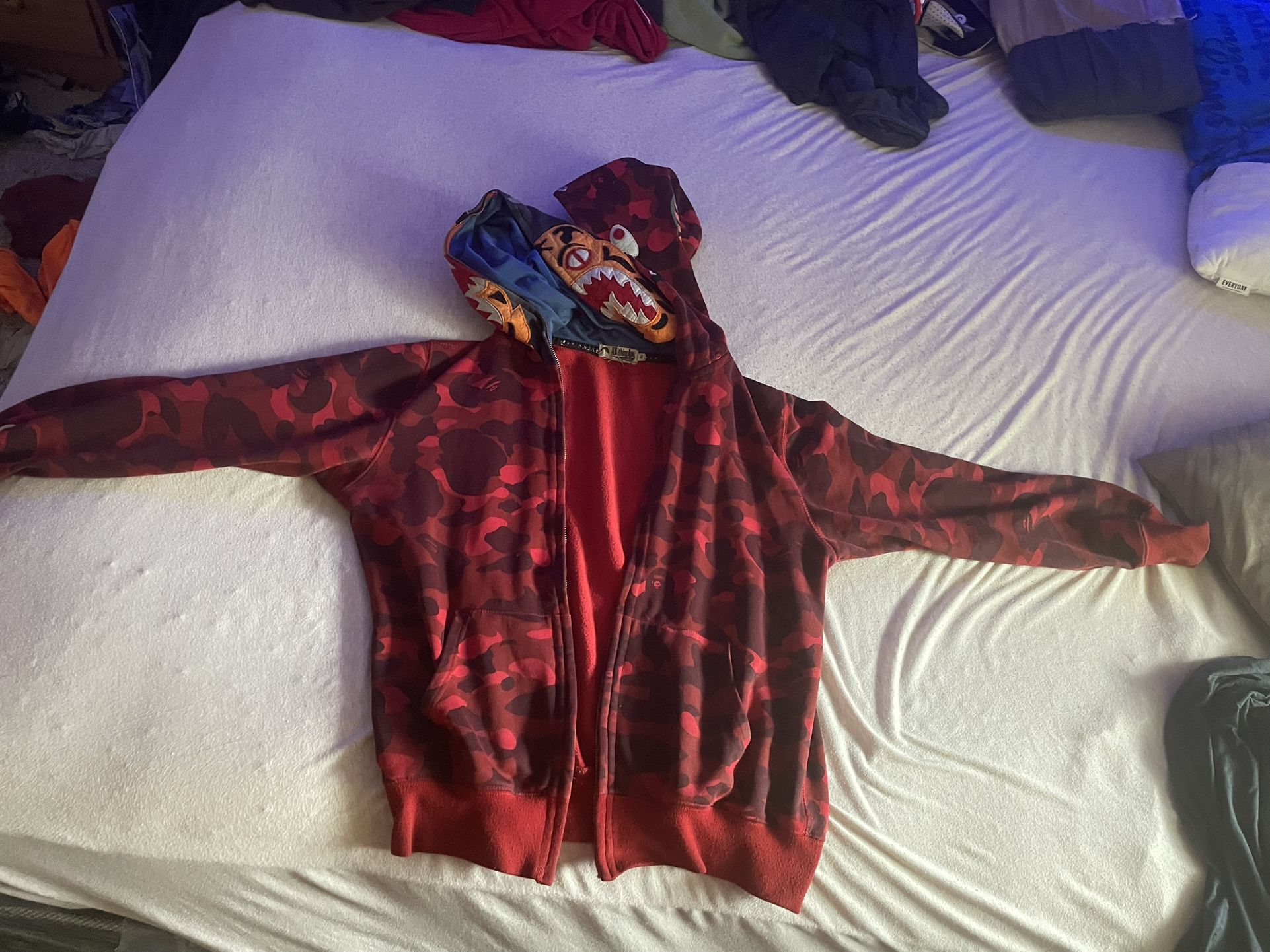 Two Hooded Full Zip Bape Hoodie