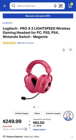 Logitech pro x 2 Magenta