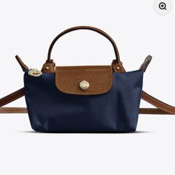 Mini Long Champ  Navy Blue ! 