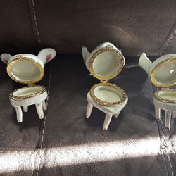 Antique Jewelry Box Chairs 