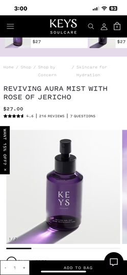 Keys Facial Mist