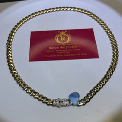 14K GOLD MONECO CHAIN 
