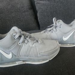 Nike LeBron Witness 7 Men’s size 6.5  Grey White Basketball Shoe