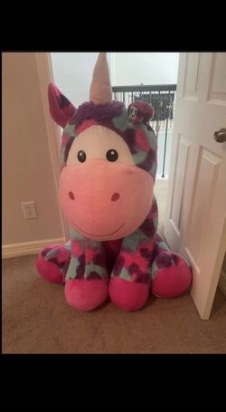 New Very Large Colorful Stuffed Unicorn 